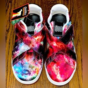 Goats Kids Galaxy Nebula Sneakers size 3